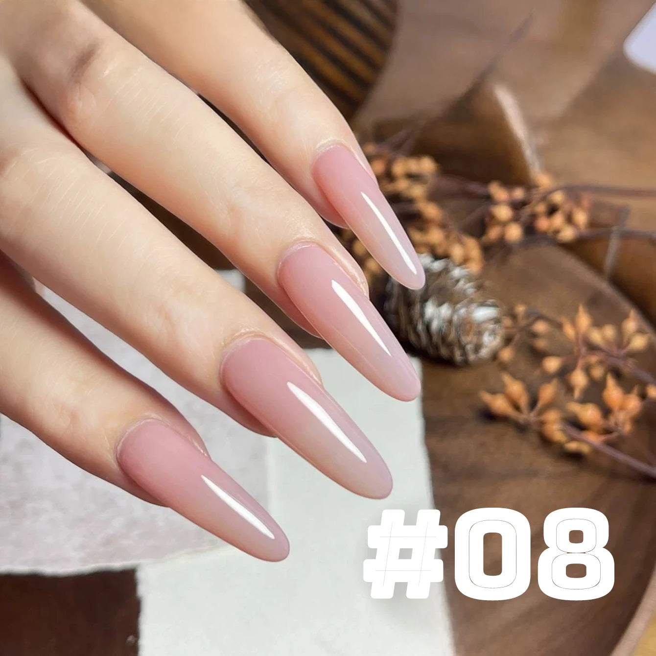 10ML 1-9pcs Blush Jelly Gel Nail Polish