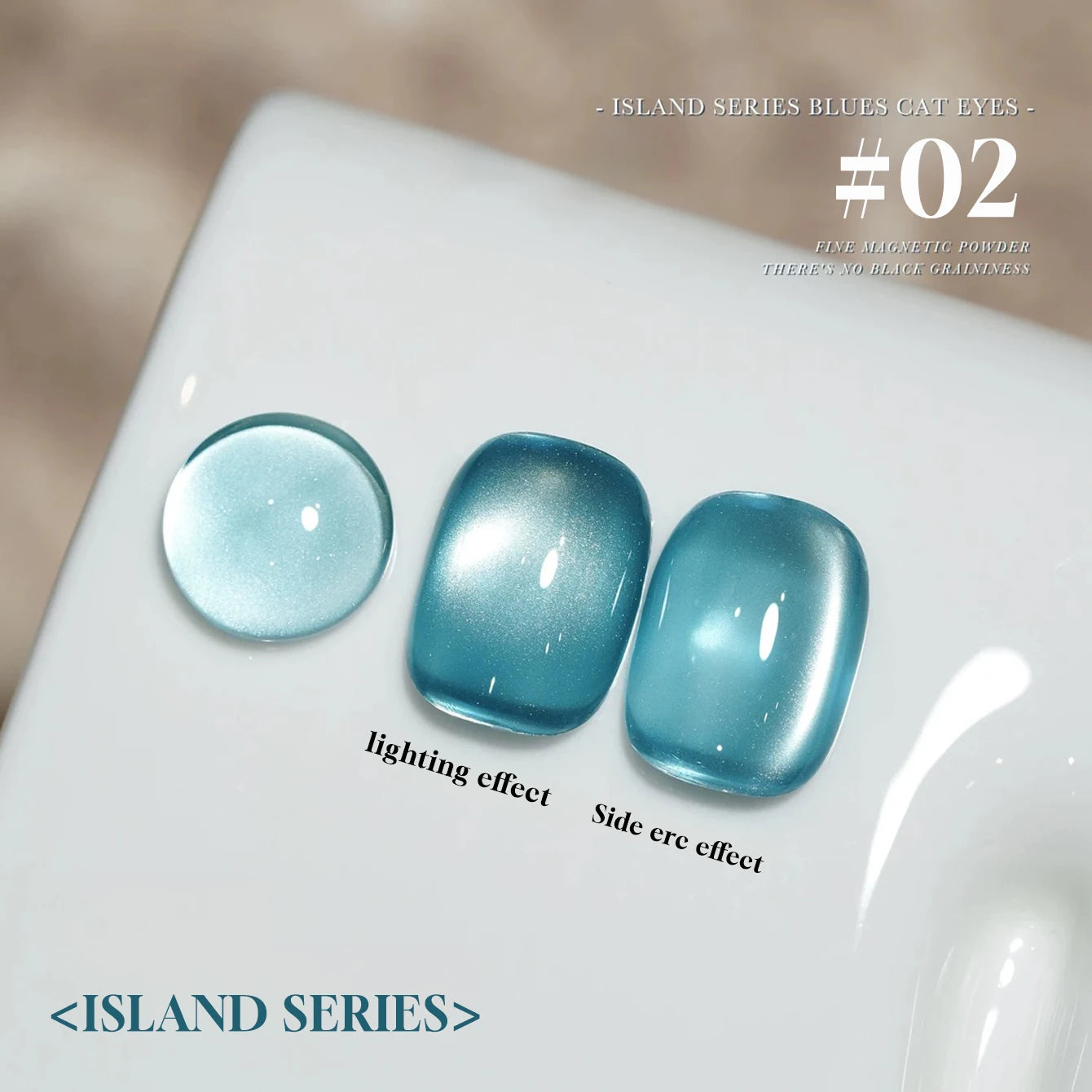 MIANEL 12ML Blue Ocean Cat Eye Gel Nail Polish Mint Mambo Whitenning Glass Beads Cat Magnetic Gel Blue Nails 1-21pcs