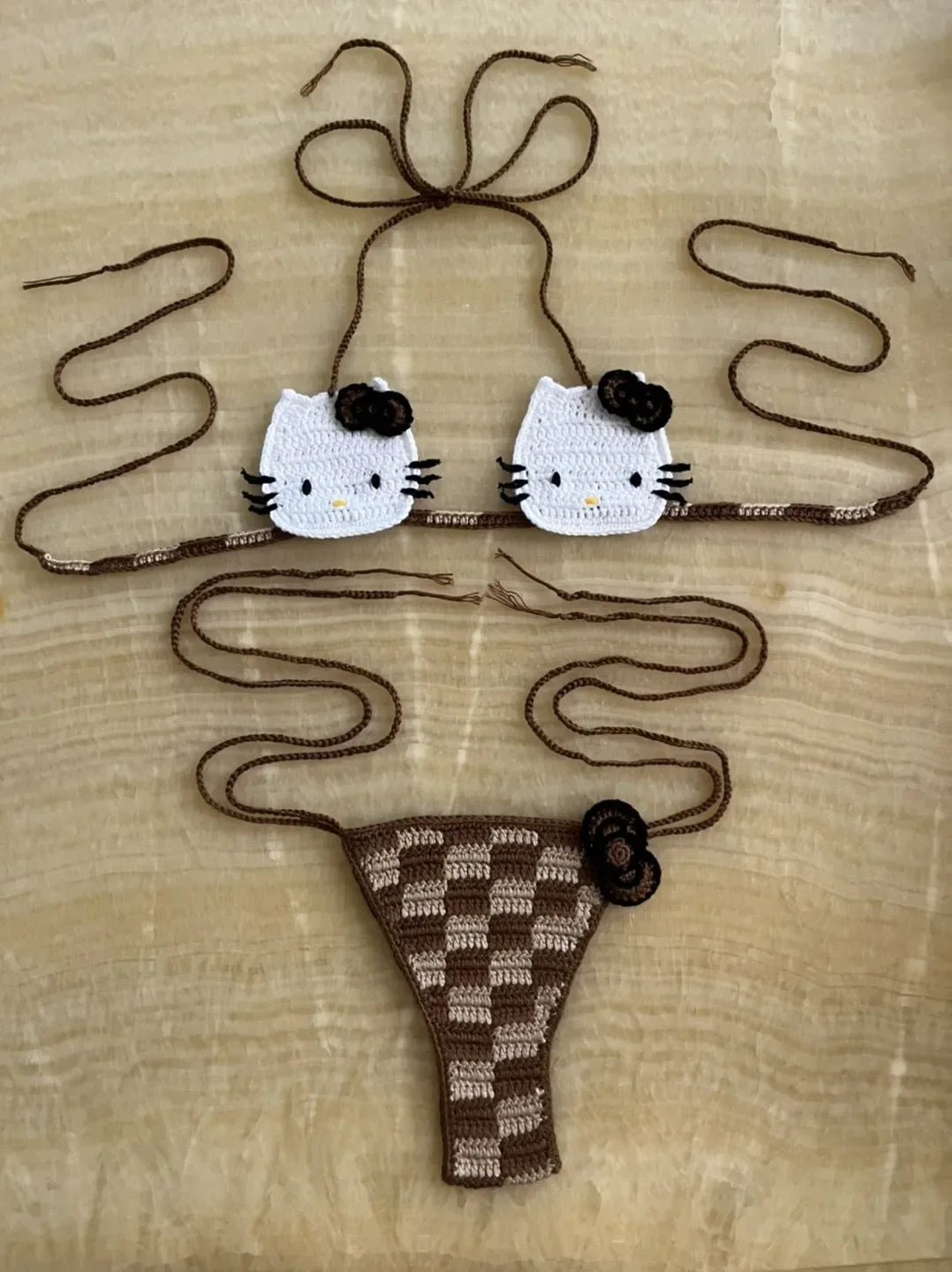 Crochet Kitty Bikini