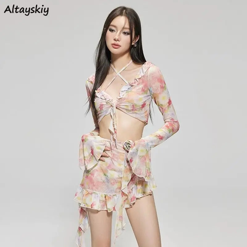 Ruffles High Waist Swimwear