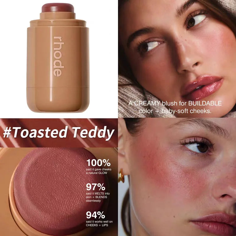 Lip Gloss Spicy Marg Juice Box Pocket Blush Stick Non-fading Waterproof Blusher Moisturizing Lipstick Lipliner