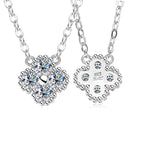 3mm Moissanite Clover Pendant Necklace