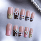 24pcs Sweet Stars Press On Nails