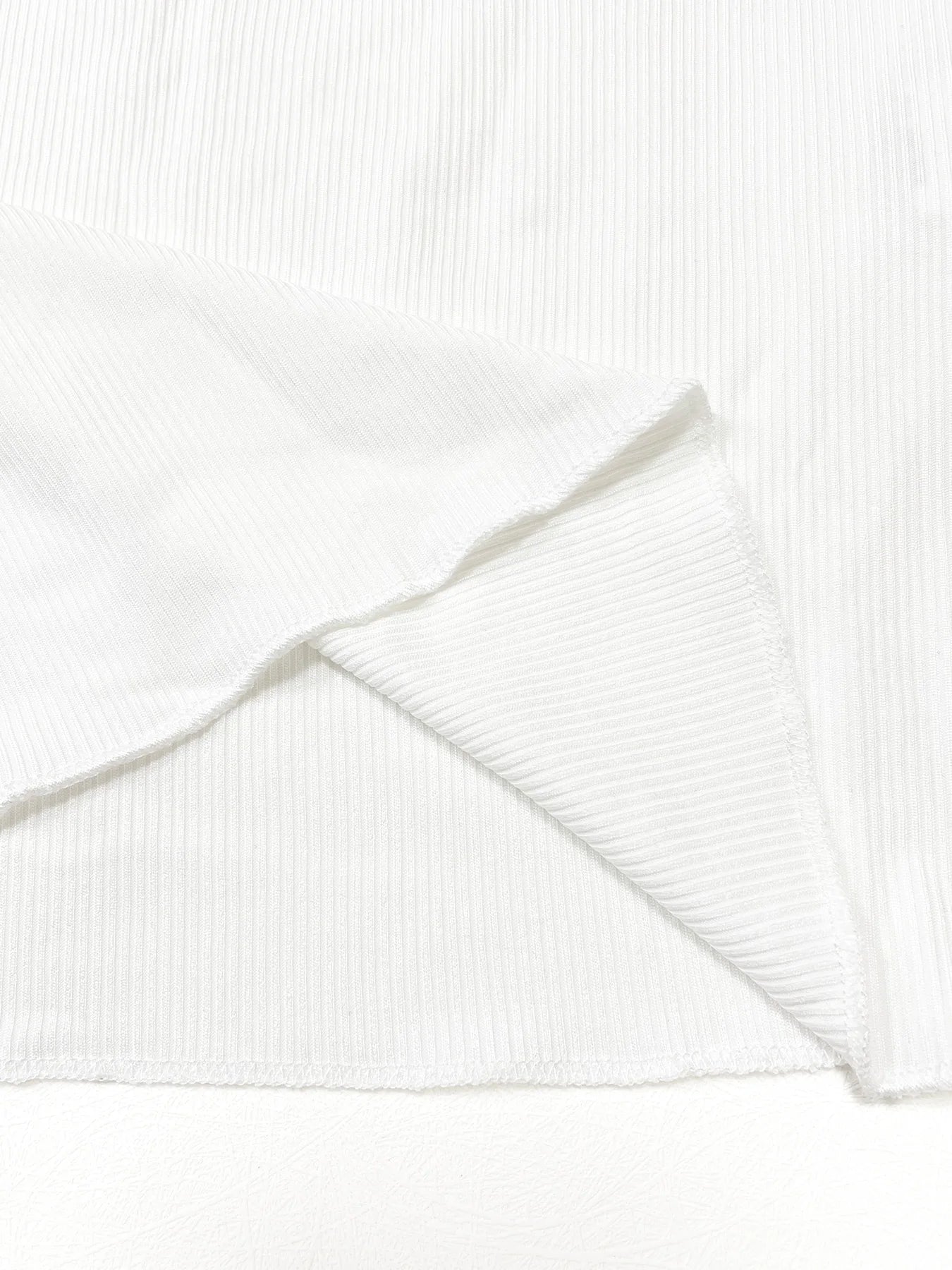 Plain Half Button Front Ribbed Tee