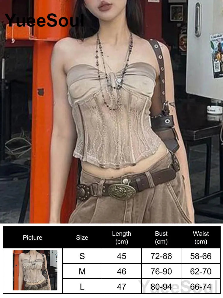 Strapless Corset Bustier Top