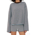 Striped 2 Piece Lounge Set
