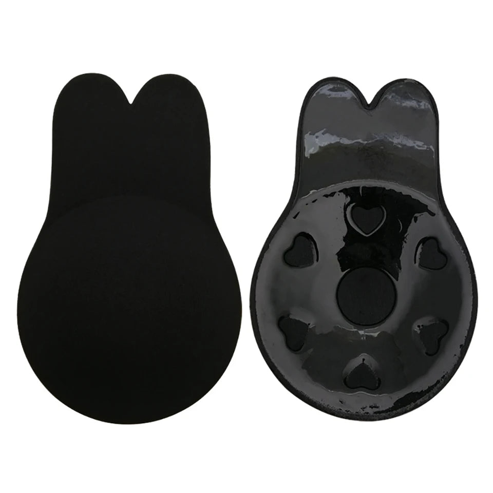 Women's Push Up Bras Self Adhesive Silicone Strapless Invisible Bra Reusable Sticky Breast Lift Tape Nipple Cover Stick On Bras