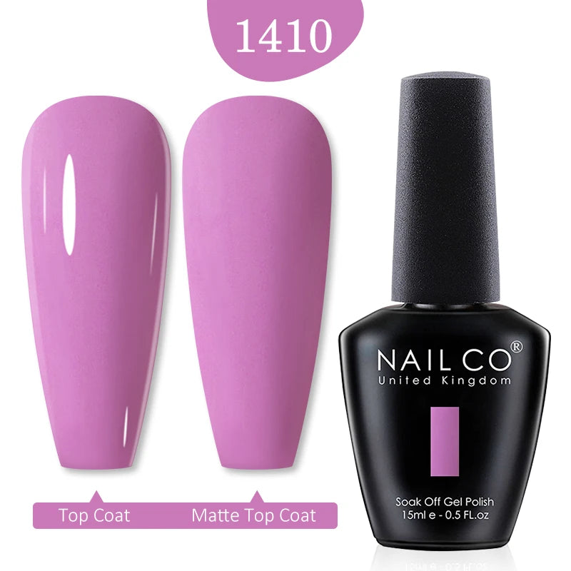 NAILCO 15ml Nail Gel Polish Winter Nude Colors Hybrid Gel Varnish Manicure UV Gel Nail Polish Primer Top Base Coat LED Nails Art