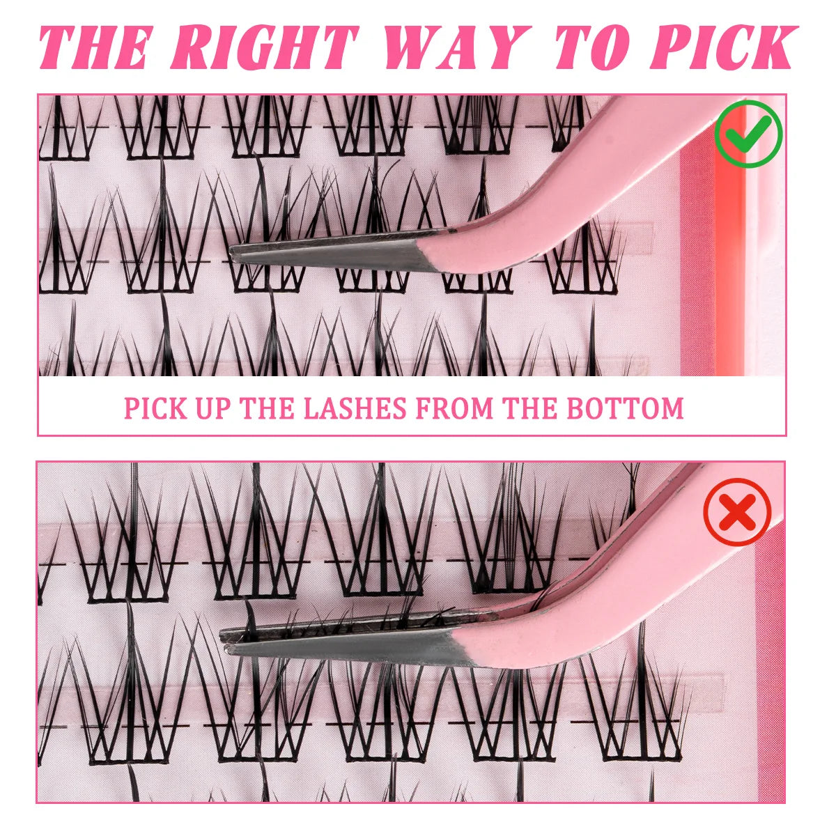 DIY Natural Cluster Lashes Manga Lashes Soft Wispy Individual Cluster Eyelashes Extension Makeup