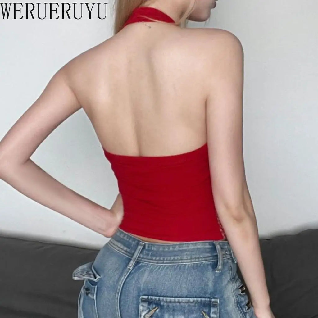 Backless Halter-Neck Tank