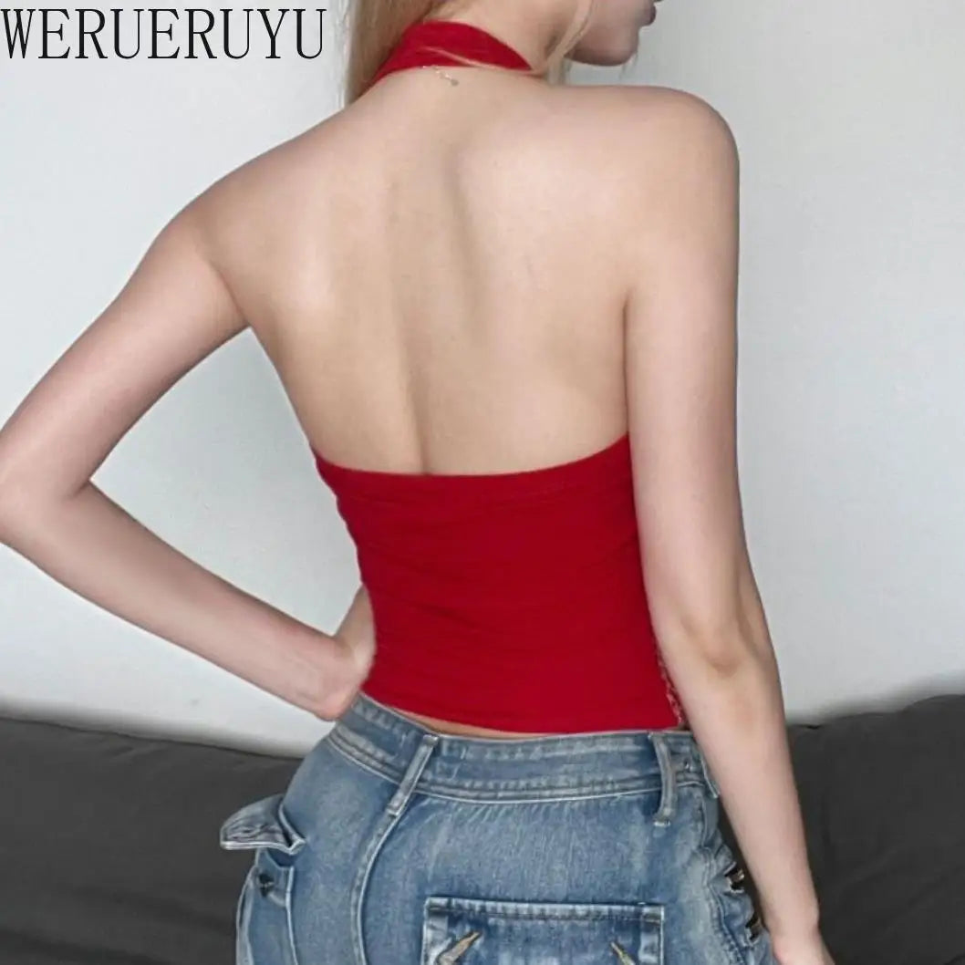 Backless Halter-Neck Tank