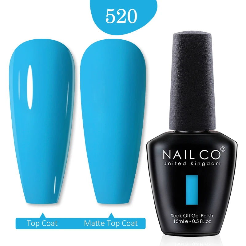 NAILCO 15ml Nail Gel Polish Winter Nude Colors Hybrid Gel Varnish Manicure UV Gel Nail Polish Primer Top Base Coat LED Nails Art