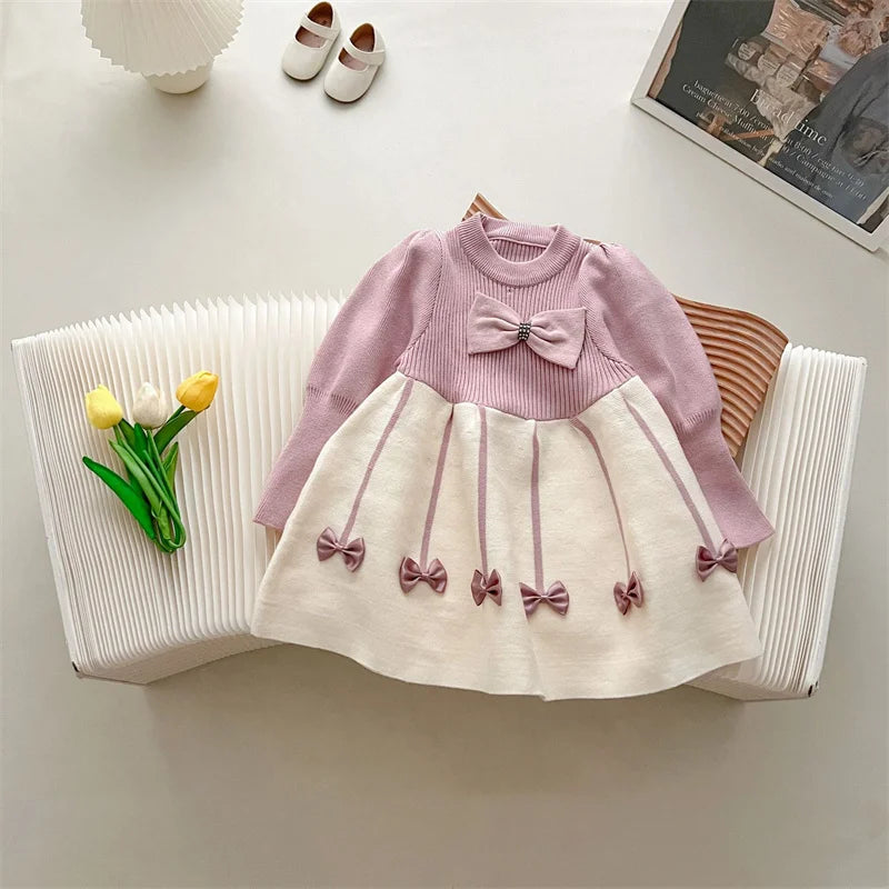 Ribbed Knit A-Line Dress