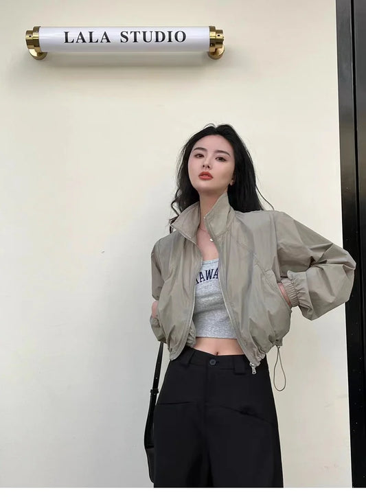 Windbreaker Cropped Jacket