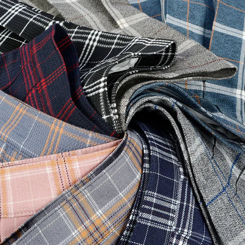 Pleated Plaid Skirt