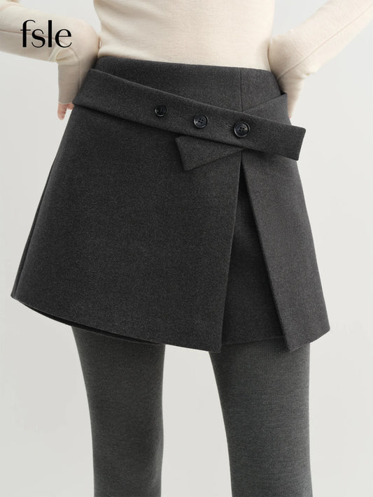 FSLE Asymmetrical Design A-Line Skirt