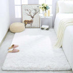 Shag Living Room Silk Wool Carpet