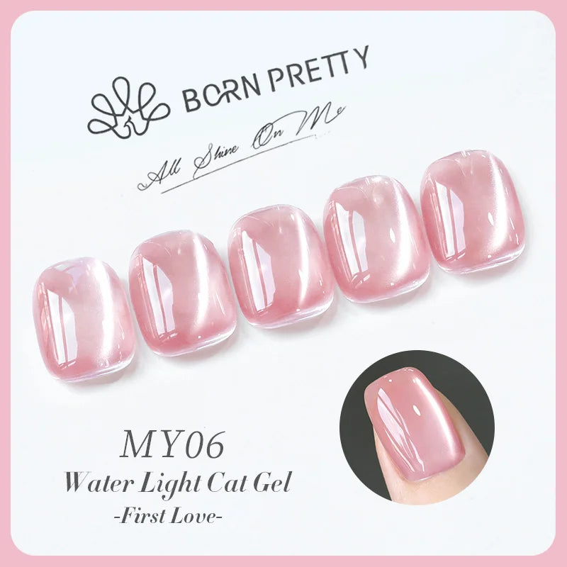 BORN PRETTY 10ml Water Light Cat Magnetic Gel Nail Polish Shining Super Sliver-light Holographics Soak Off UV Gel Varnish