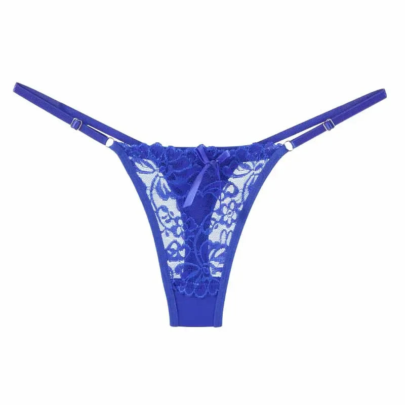 Adjustable Waist Lace Thong