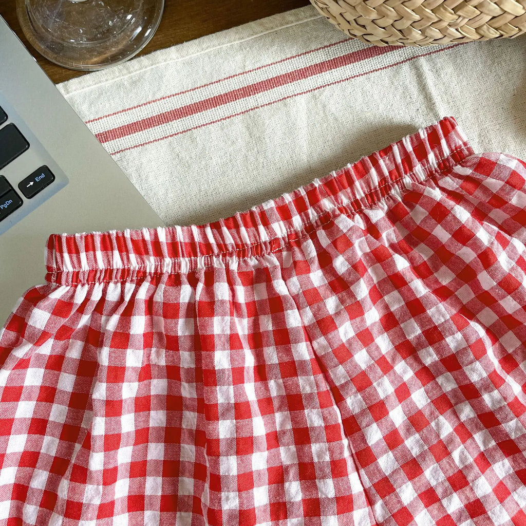 Bubble Gingham Shorts