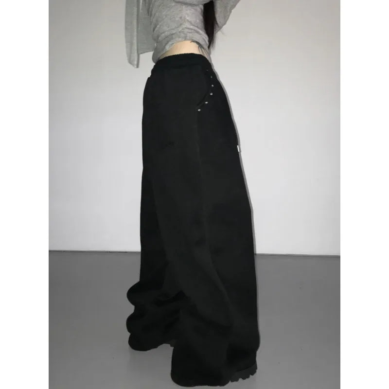 Rhinestone Embellished Sweatpants