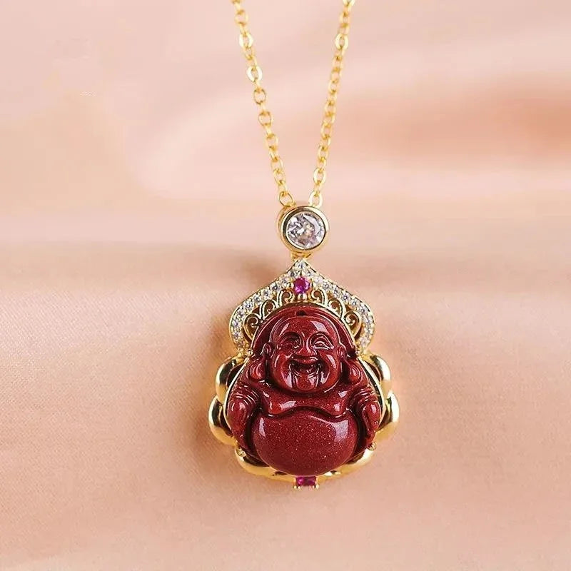 Natural 925 Silver Inlaid Purple Gold Sand Rose Pendant