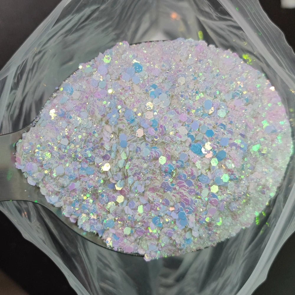 1KG Wholesale Mixed Size Holographic Nails Sequins Manicure Glitter Flakes Paillettes Nail Art Decorations Body/Face Glitter