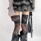 Lace Transparent Thigh High Socks