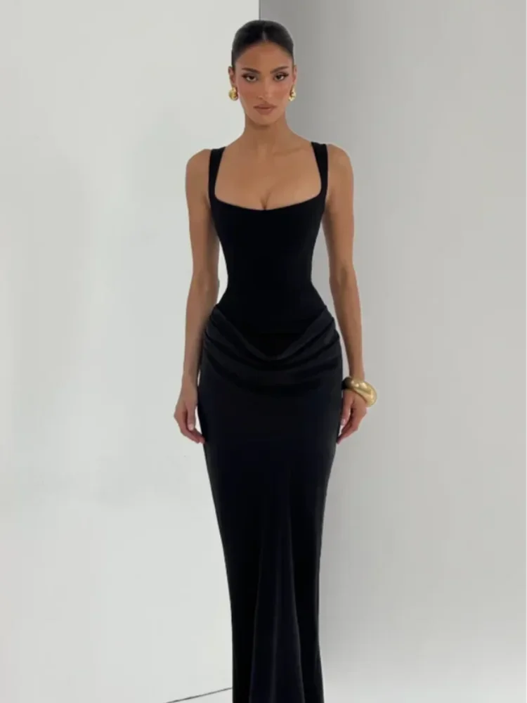 Pleated Sling Dress