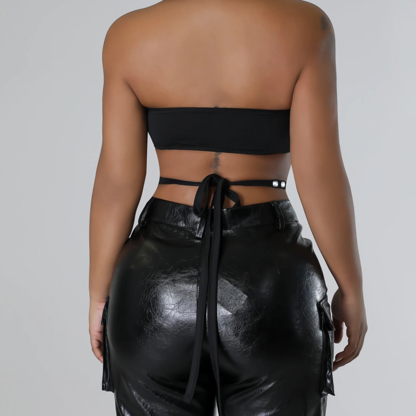 Crystal Embellished Choker Bustier