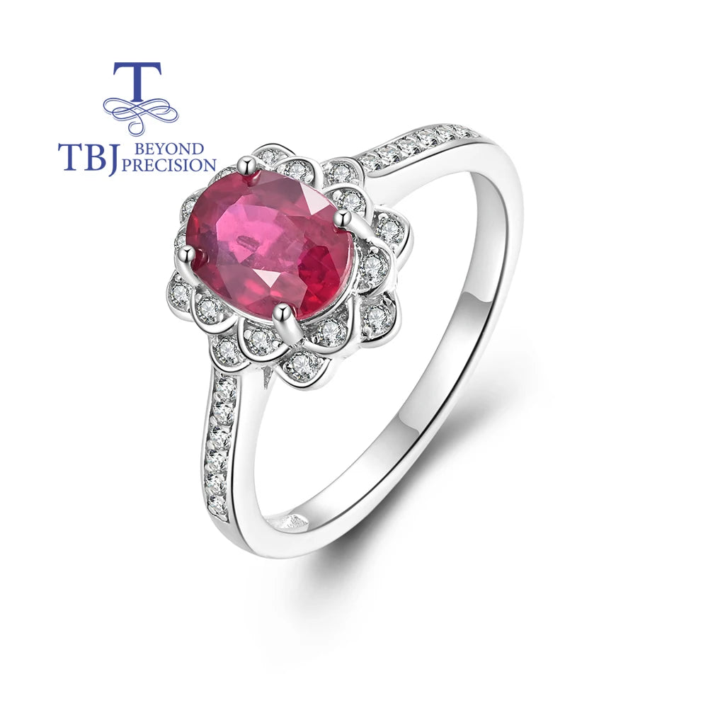 925 Silver July Birthstone Gemstone Ring