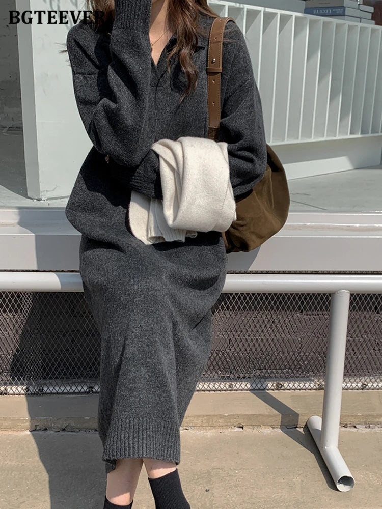 Loose Sweater Dress