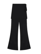 Black High Waist Flared Pants