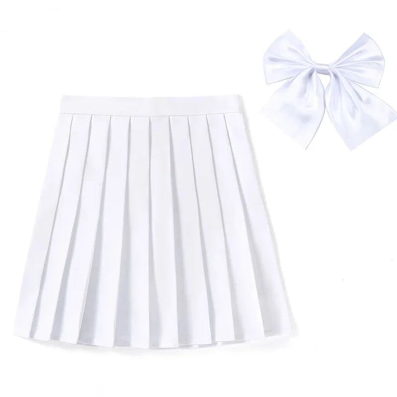 High Waist Skirt With Bowtie