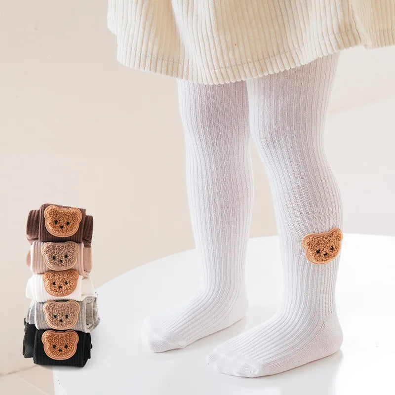 Little Bear Cub Ribbed Tights