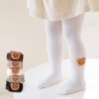 Little Bear Cub Ribbed Tights