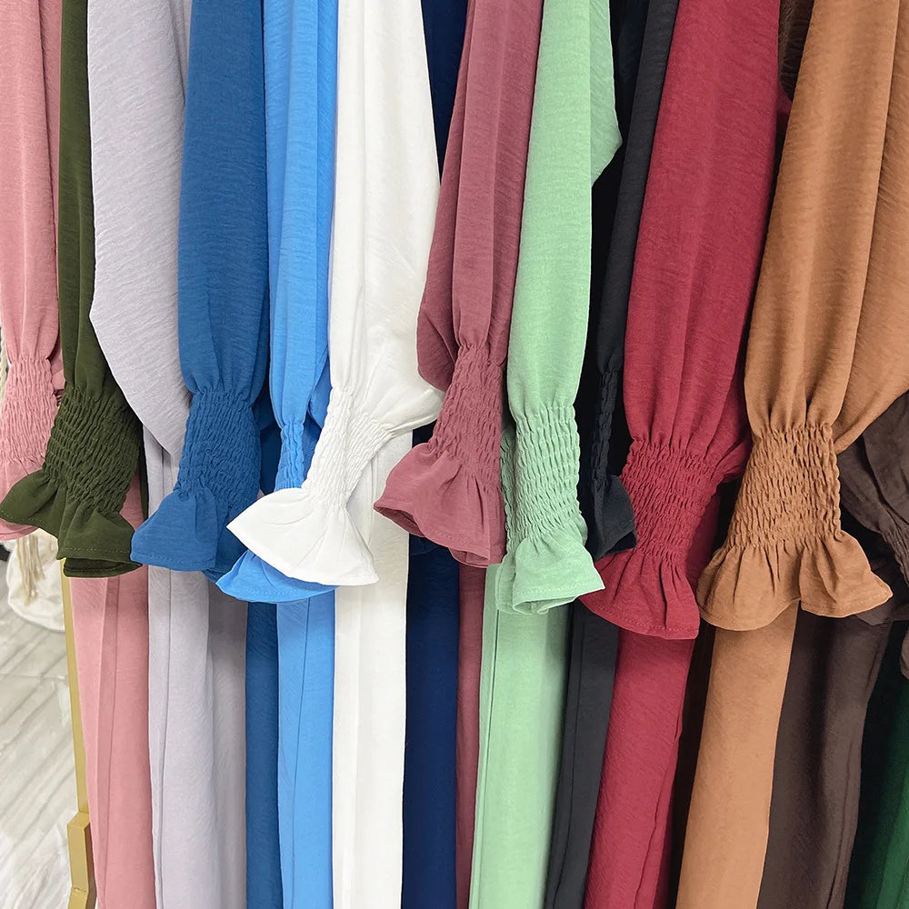 Loose-Fit Plain Abaya
