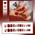 24P Rainbow Fake Nail