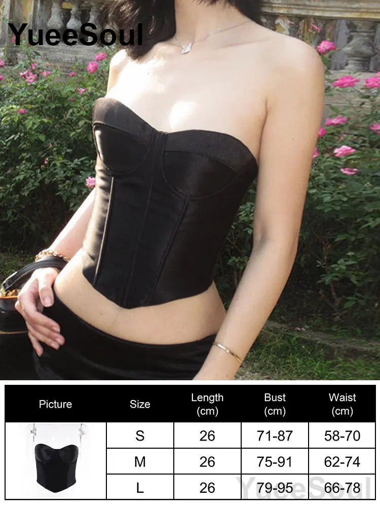 Strapless Corset Bustier Top