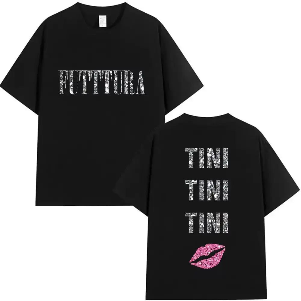 Hip Pop Tees Singer TINI STOESSEL Futtura Tour New Album Graphic T-shirts Fashion Harajuku Short Sleeve Cotton Casual Streetwear