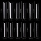 3XL Tapered Square Clear Full Cover Nail Tip 120PC Press On Nails False Artificial Tip  XXXL Extra Long Square Straight Nail Tip