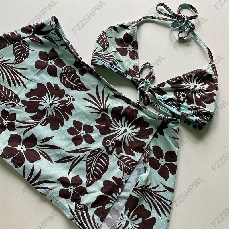 Lace-Up Bow Bikini