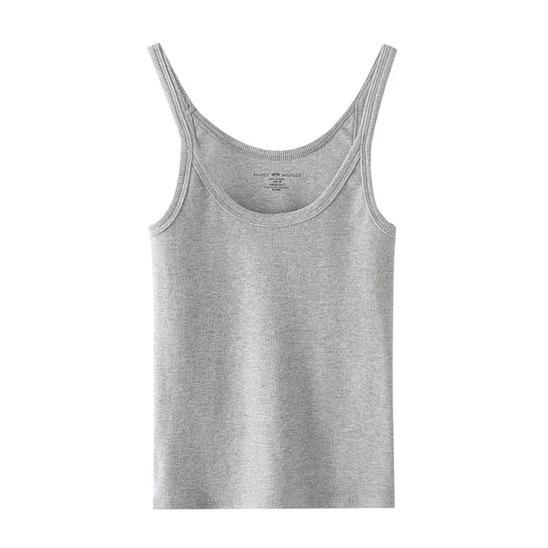 Simple Basic Ribbed Tank Top