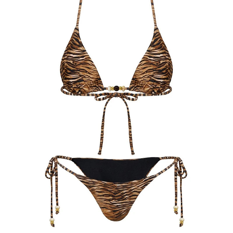 Tiger Print Bikini