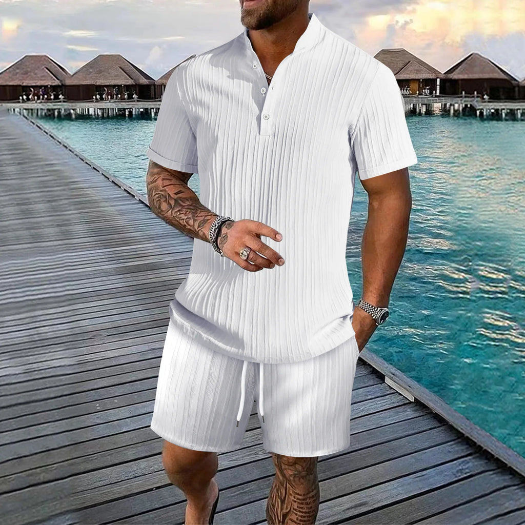 Striped Shirt Set