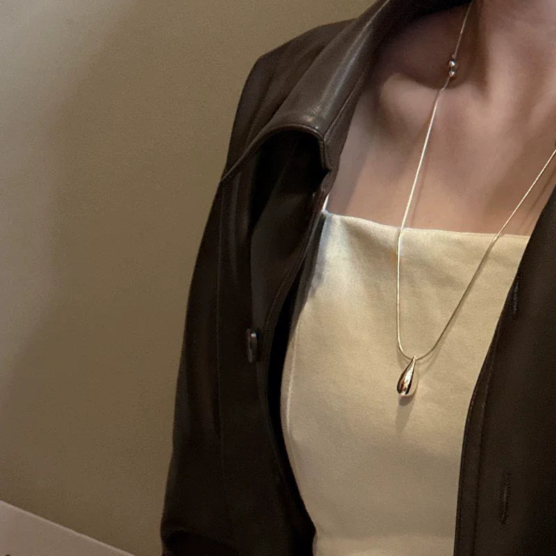 925 Sterling Silver Drop Necklace