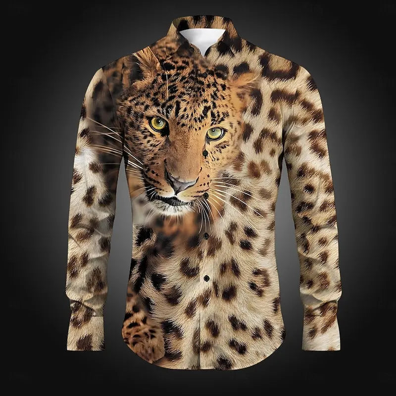 Leopard Button Down Shirt