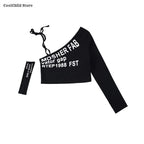 Off Shoulder Crop Top Jogger Pants Set