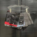 DEAT Patchwork Plaid Irregular Pleated Mini Skirt