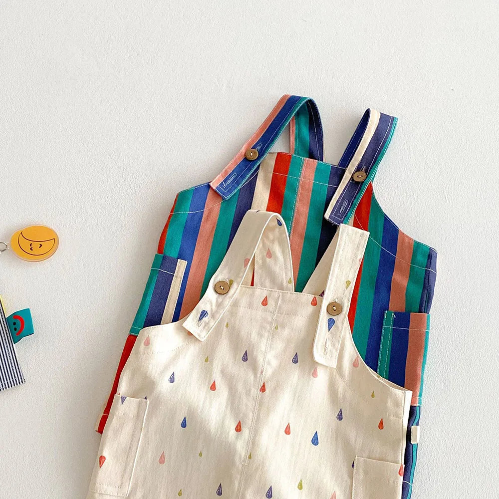 Striped Overalls